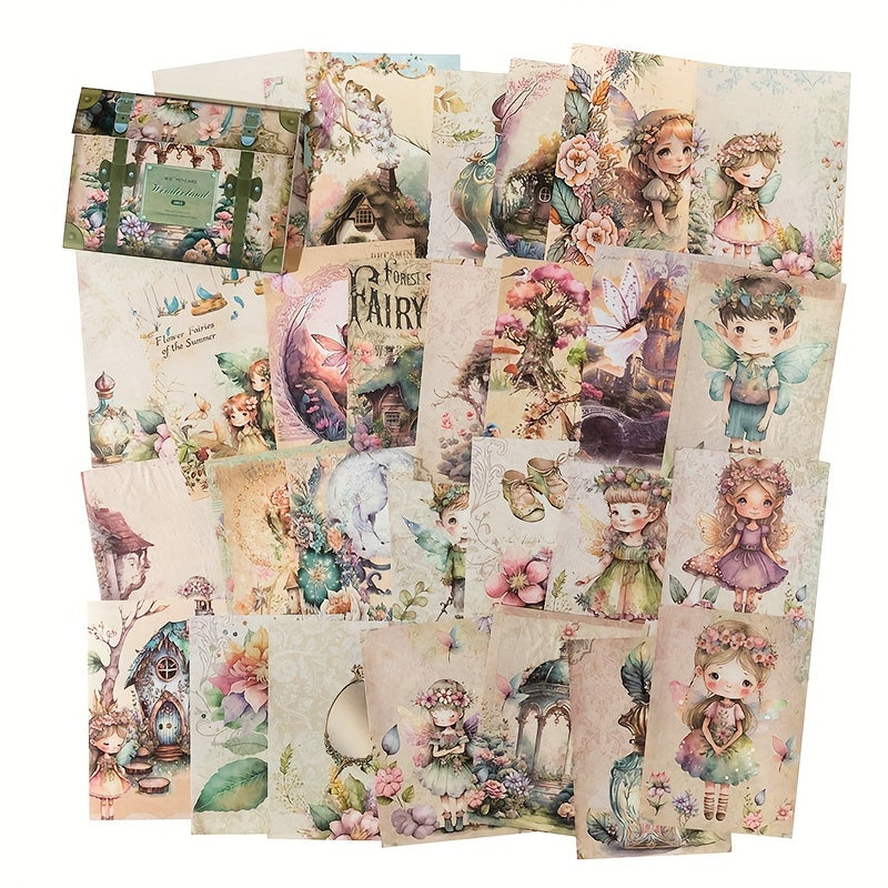 60pcs Vintage Scrapbook Paper Retro Scrapbooking Supplies Planner Journaling