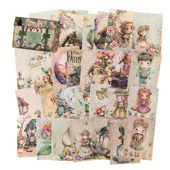 60pcs Vintage Scrapbook Paper Retro Scrapbooking Supplies Planner Journaling