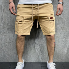 Men's Classic Cotton Cargo Shorts for Outdoor Activities