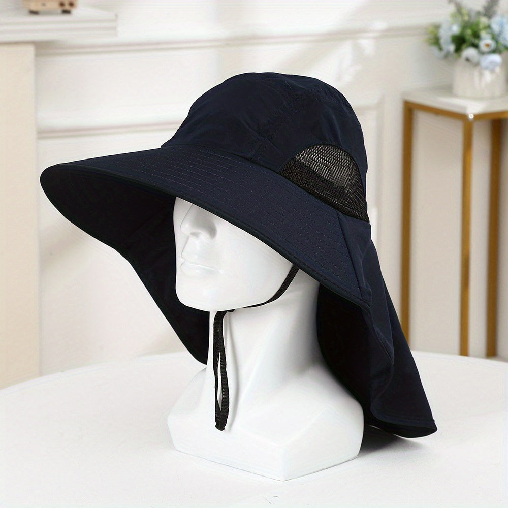 Adjustable Sun Hat UV Protection Wide Brim Safari Fishing