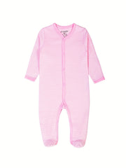 Baby Girls Long Sleeve Cotton Romper 3pcs Set