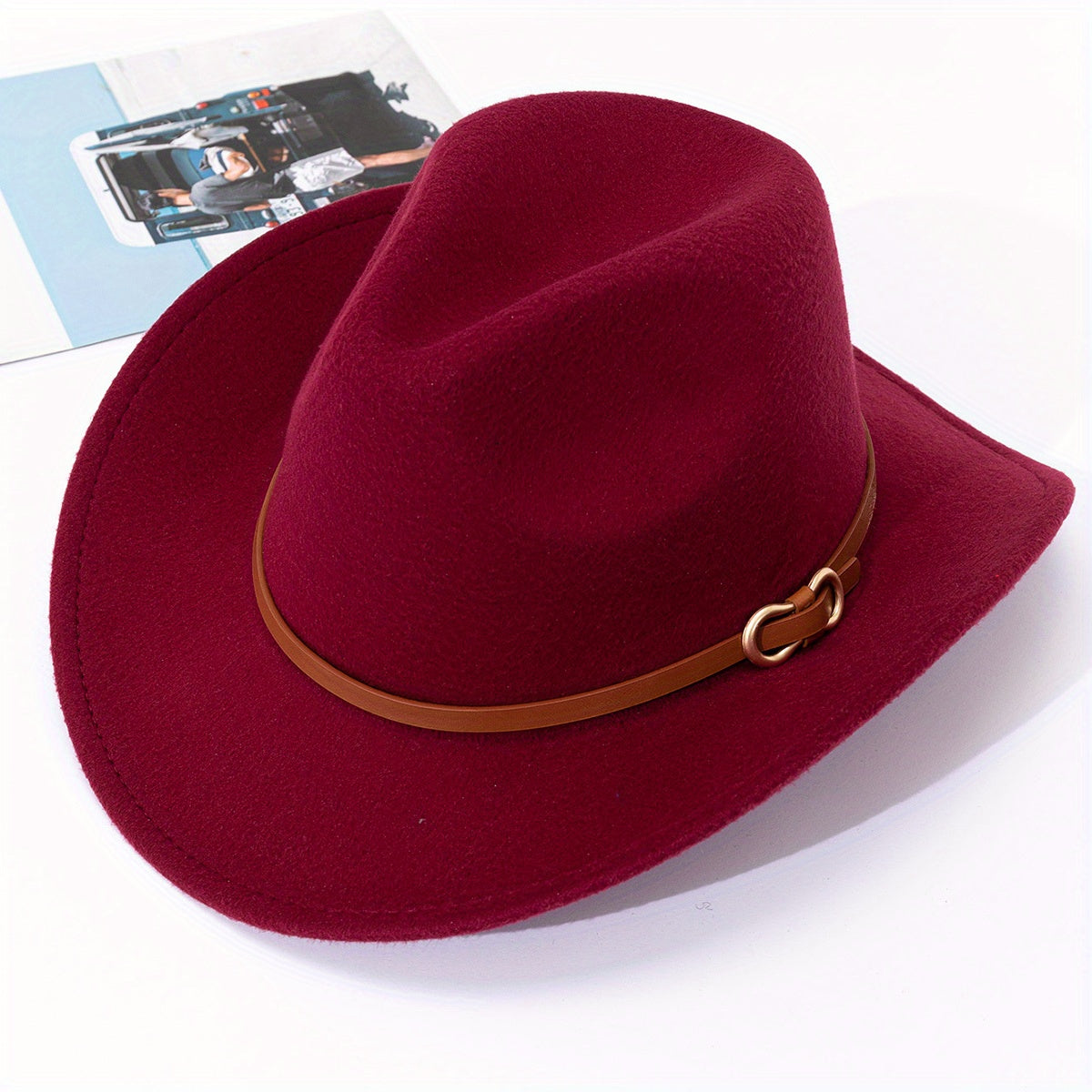 Warped Woolen Top Hat Autumn And Winter Jazz Hat British Retro Felt Hat