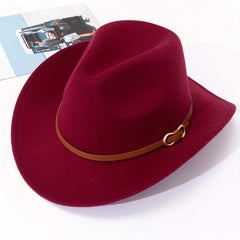 Warped Woolen Top Hat Autumn And Winter Jazz Hat British Retro Felt Hat