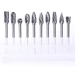 10pcs Tungsten Carbide Burrs Sets Drill Diamond Burs