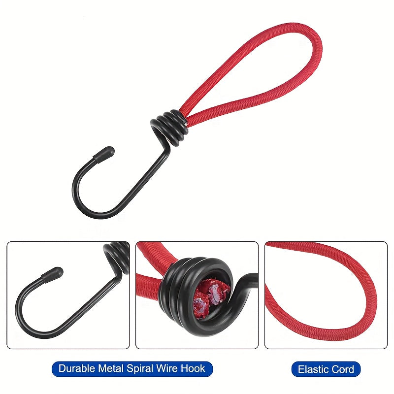 4pcs Heavy Duty Bungee Cord Hooks For Tarps Tents Canopy Boats