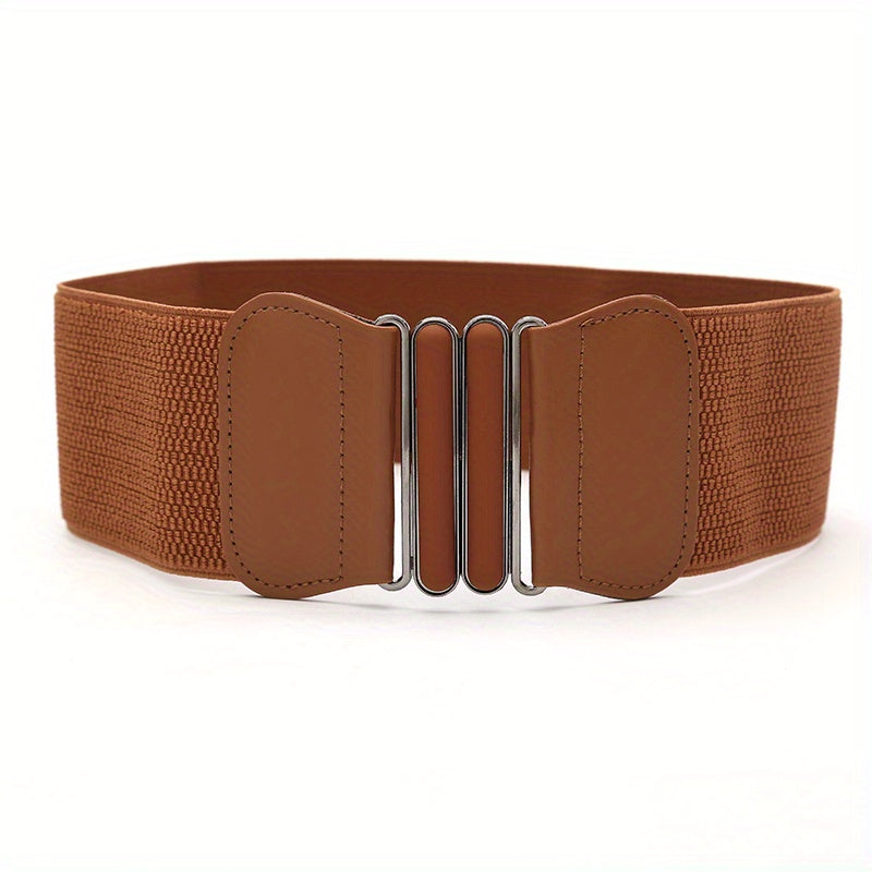 Elastic Wide Waist Seal Feel Paint Waist Belt