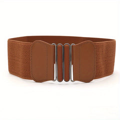 Elastic Wide Waist Seal Feel Paint Waist Belt
