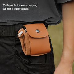 Collapsible Fruit Picking Bag PU Leather For Outdoor Activities