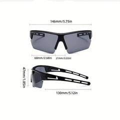 Men's Half Frame Cycling Sunglasses Windproof Sports Goggles