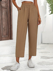 Minimalist Wide Leg High Waist Pants