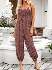 Lantern Cami Jumpsuit - Casual Sleeveless Loose Fit - Spring & Summer