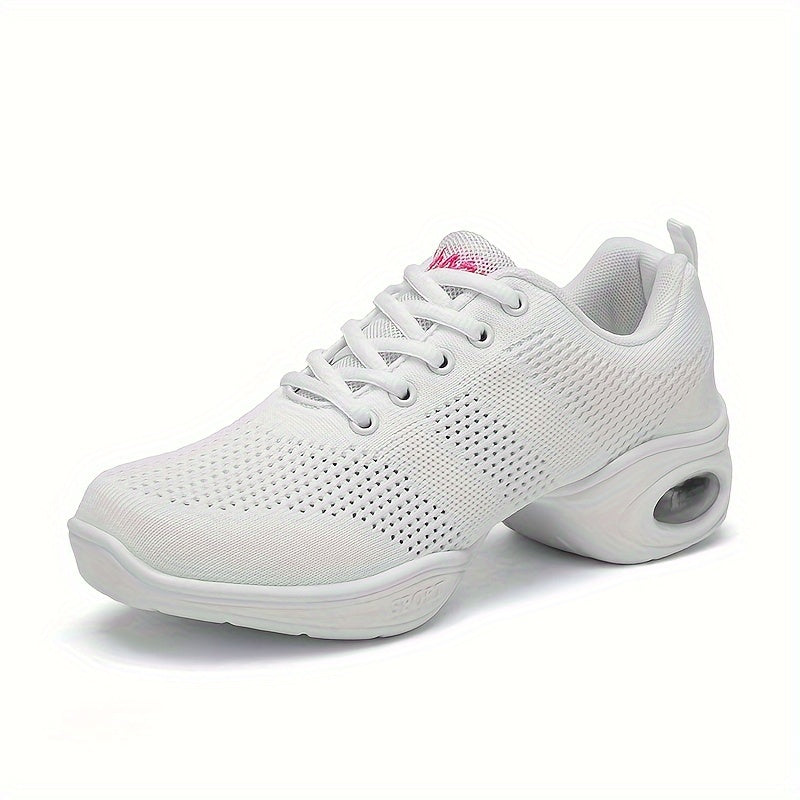 Women's Arch Support Lace-Up Dance Shoes with Air Cushion Mesh