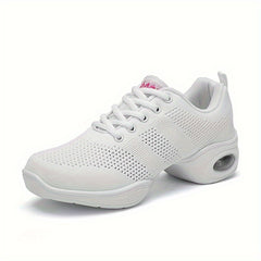 Women's Arch Support Lace-Up Dance Shoes with Air Cushion Mesh