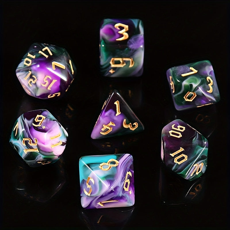 7-Piece Dice Set for Games and Parties