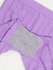 Solid Textured Bra & Panties Set Full Coverage Lingerie Women Underwear