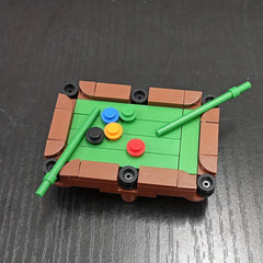 Mini Pool Table Building Blocks Toys Educational Toy