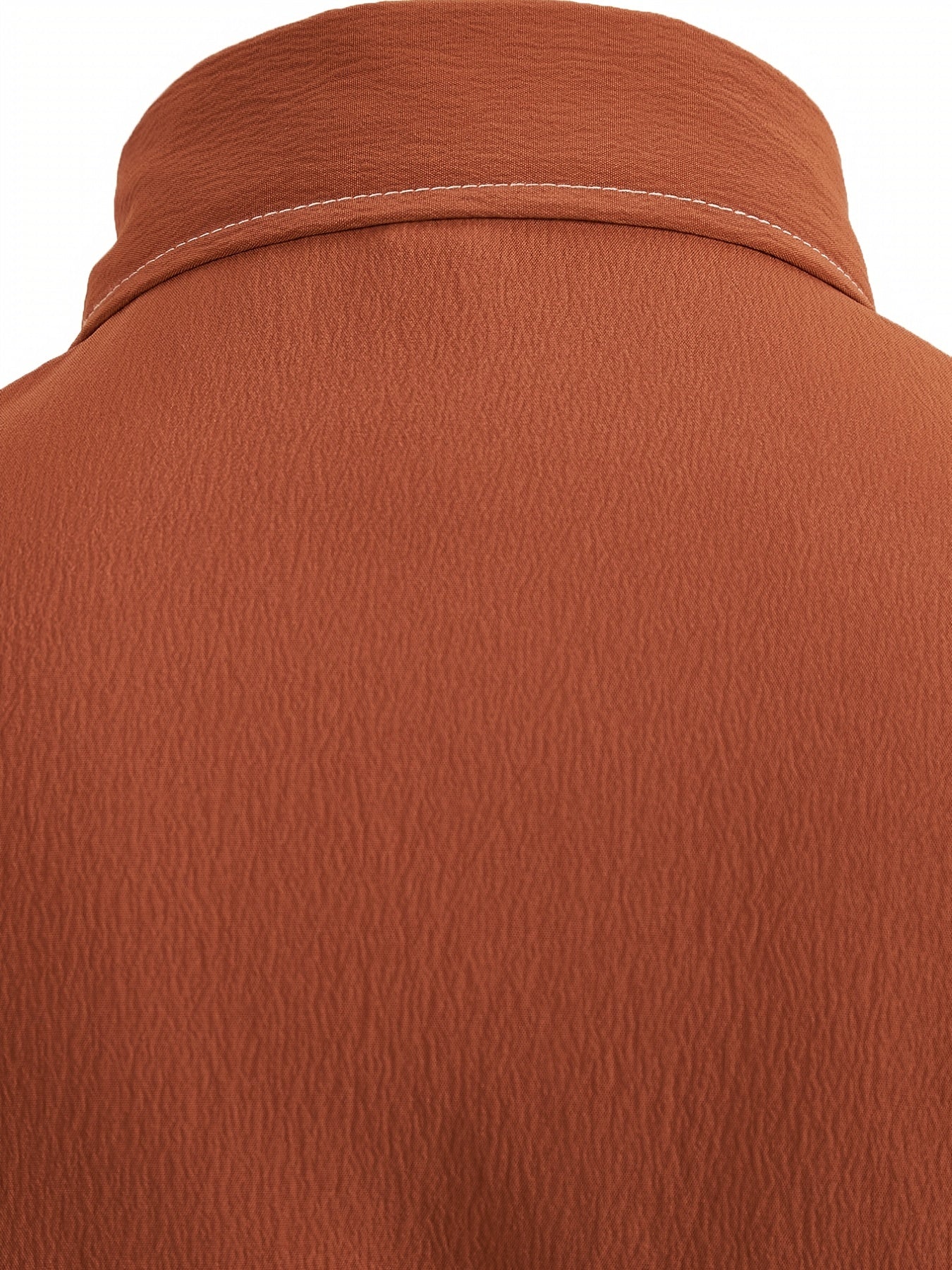 Men's Camp Collar Long Sleeve Regular Fit Solid Casual Dress Shirt