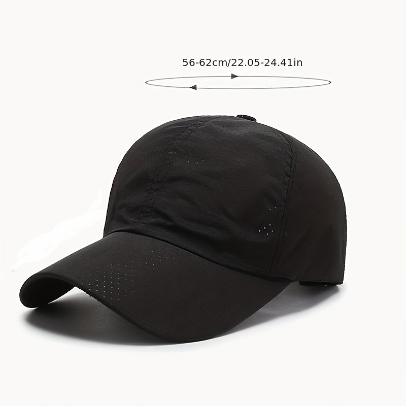 Quick Drying Outdoor Sun Hat Adjustable Baseball Cap for Men Women