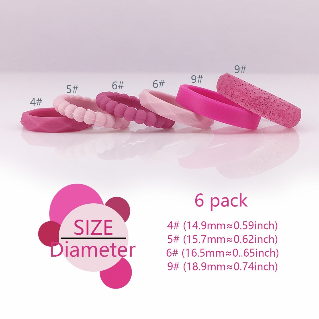 Fashionable Minimalist Silicone Rings Non-toxic Women&Men