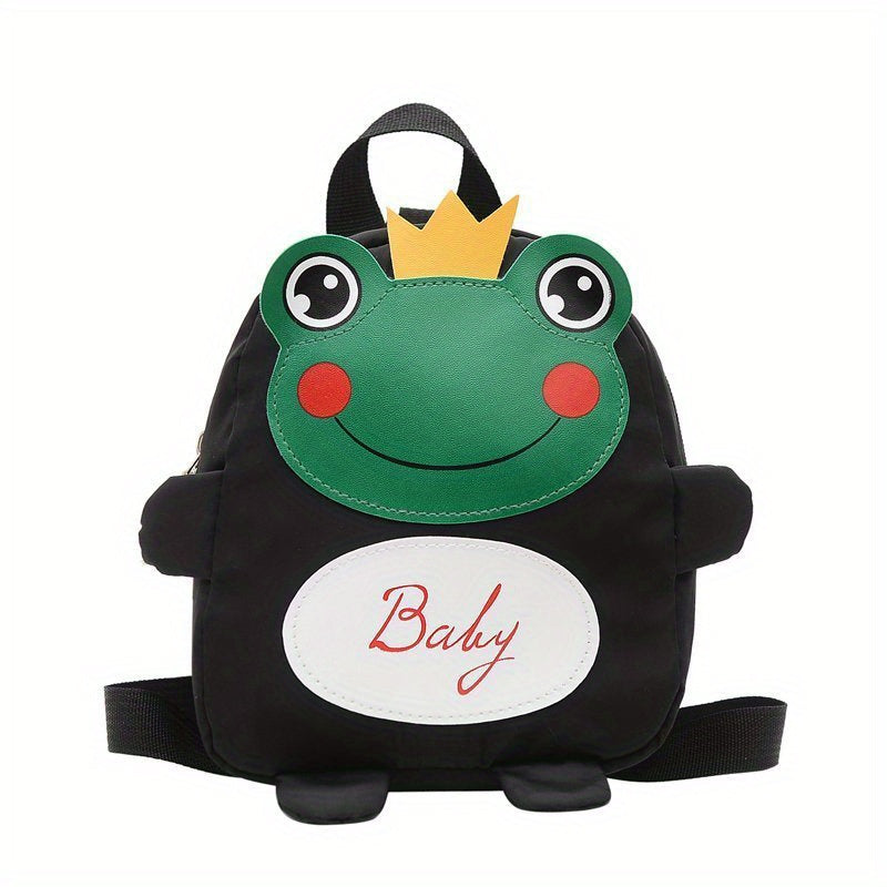 Cute Cartoon Frog Backpack for Kids, Lightweight Portable Schoolbag
