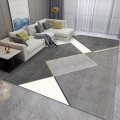 Modern Area Rug for Living Room Soft Polyester Fiber Carpet