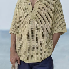 Sleeveless V Neck Sweater for Men High Stretch Casual Pullover