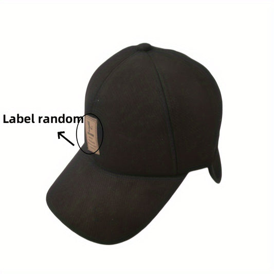 Warm Baseball Cap Earflaps Adjustable Baseball Cap