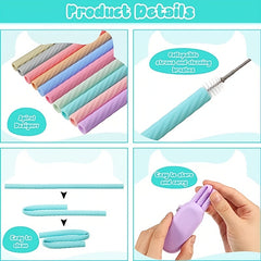 Silicone Straw Sleeve with Brush - Reduce Waste
