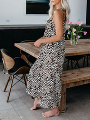 Tie Dye Wide Leg Cami Jumpsuit Boho Sleeveless Jumpsuit