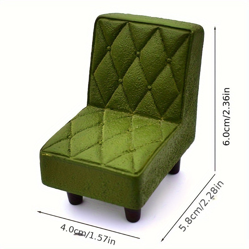 1/12 Dollhouse Resin Stool Mini Chair Toy