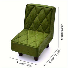 1/12 Dollhouse Resin Stool Mini Chair Toy