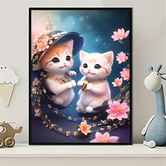 Cat Pattern Canvas Painting Poster for Home Wall Decoration