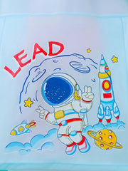 Astronaut Graphi Raincoat for Kids, Hooded Outdoor School Gift
