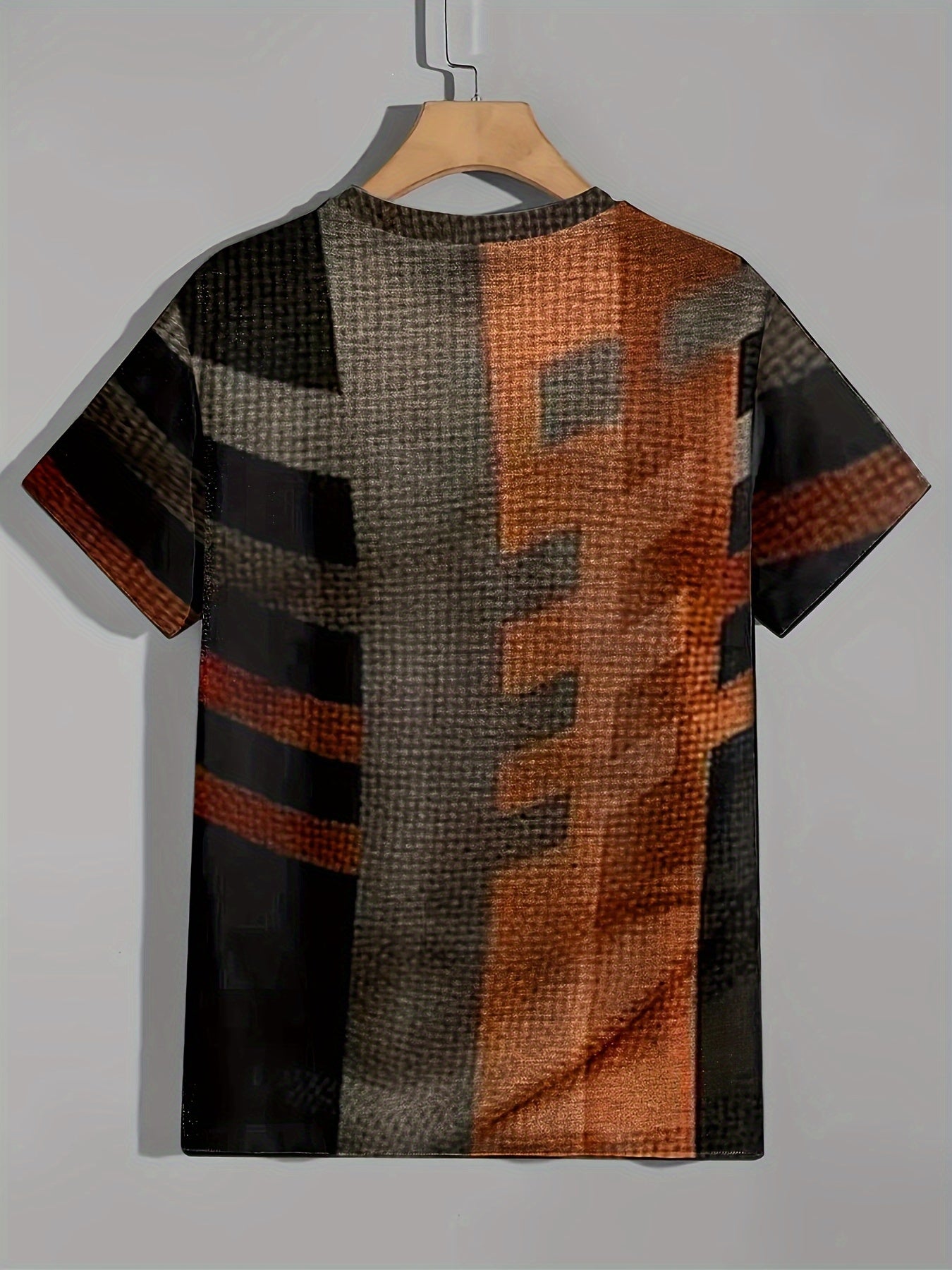 Vintage Style Printed T shirt Men's Casual Street Style Tee Shirt