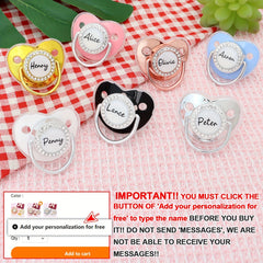 Customized Baby Pacifier Travel Pacifier Set