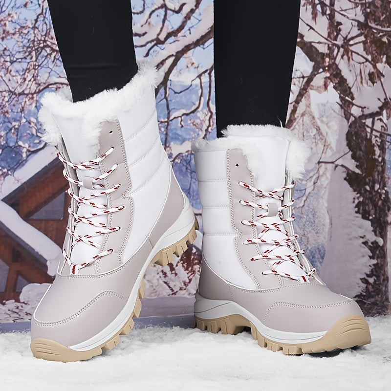 Women's Waterproof Snow Boots High Top Hiking Boots