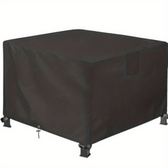 Outdoor Fire Pit Cover 420D Oxford Heavy Duty Sunscreen Dust Cover
