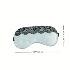 Soft Silk Eye Mask Lace Edge Shading Ice Compress Travel Rest