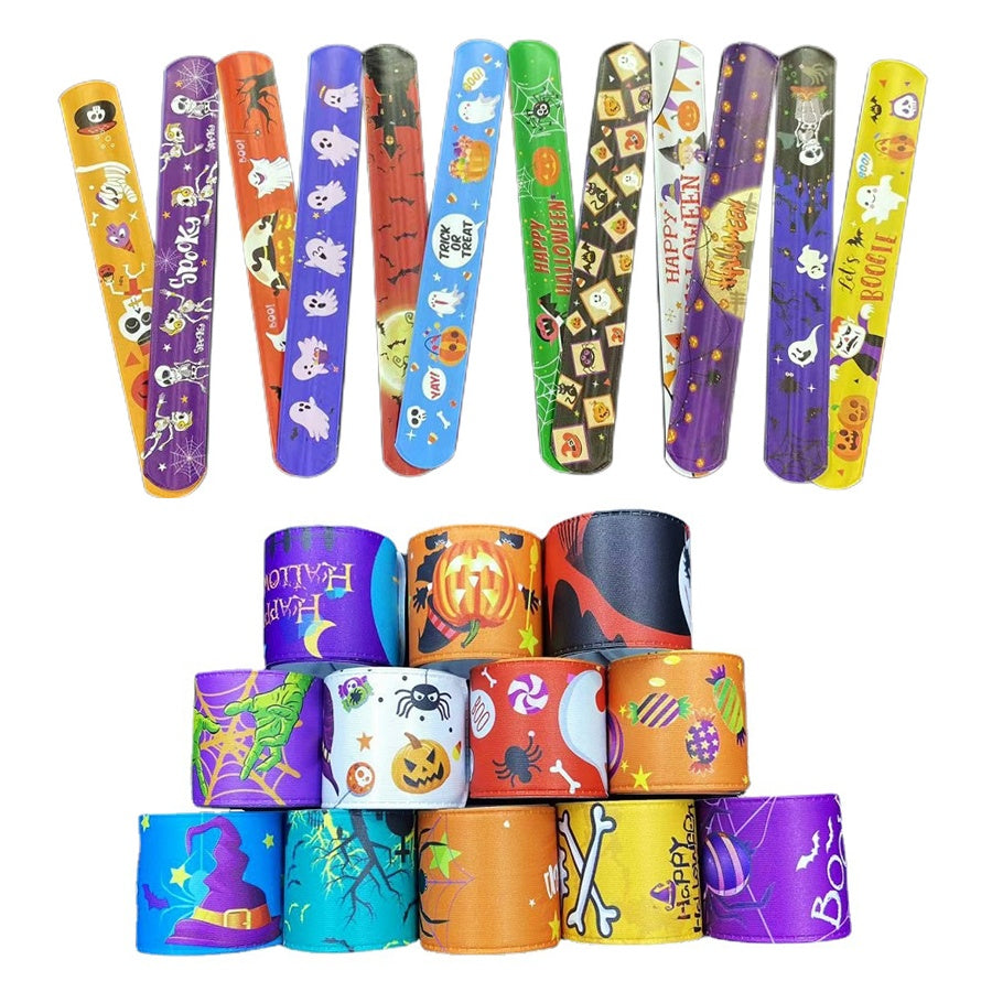 Halloween Party Favor Bracelets Colorful Wristbands for Kids