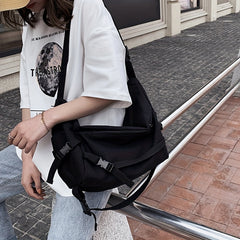 Versatile Large Capacity Canvas Crossbody Bag for Travel and Work