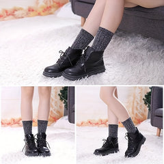 5 Pairs Soft Thickened Mid-calf Winter Socks