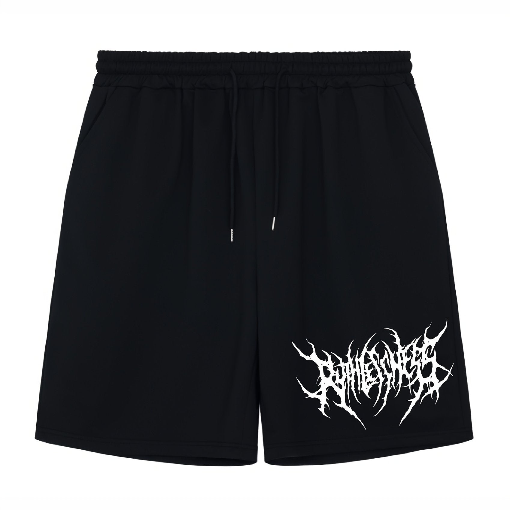 Men's Drawstring Casual Shorts with Stylish Print