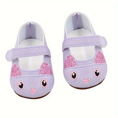 18 Inch American Doll Shoes Set for Reborn Doll Dress Up Toy