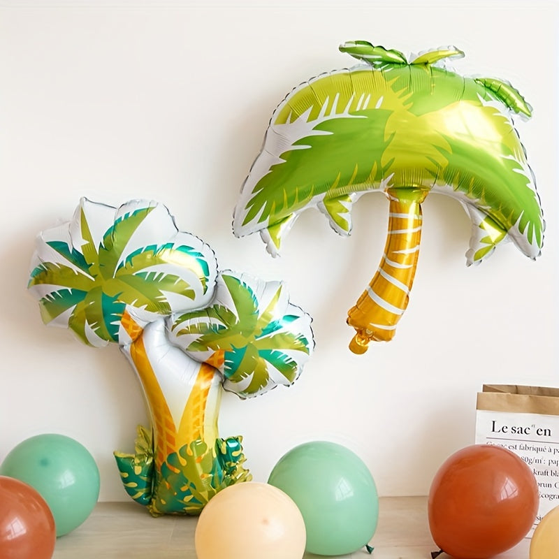 Tropical Rainforest Balloon Palm Tung Tree Coconut Tree Large Leaf for Party