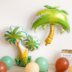Tropical Rainforest Balloon Palm Tung Tree Coconut Tree Large Leaf for Party