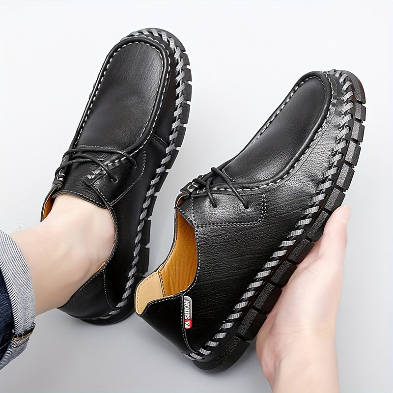 Men's Vintage Lace Up Dress Shoes Smart Casual Walking Shoes