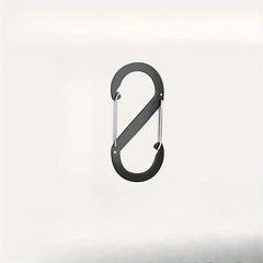 2pcs S Type Mountaineering Buckle Aluminum Alloy 8 Buckle Multifunctional