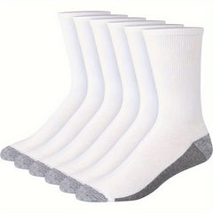 12 Pairs Sport Crew Socks Men Women Moisture Wicking Athletic Socks