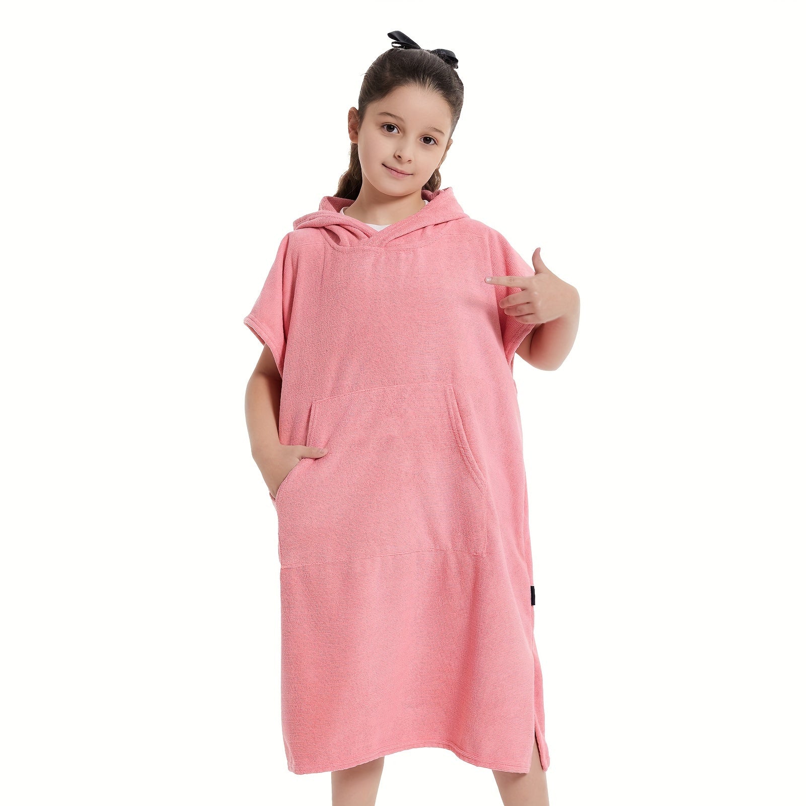 Kid's Changing Towel Robe Absorbent Quick Dry Surf Poncho Microfiber Bath Towels