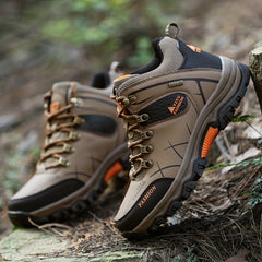 Men's Anti Collision Ankle Top Hiking Sneakers for Climbing Trekking